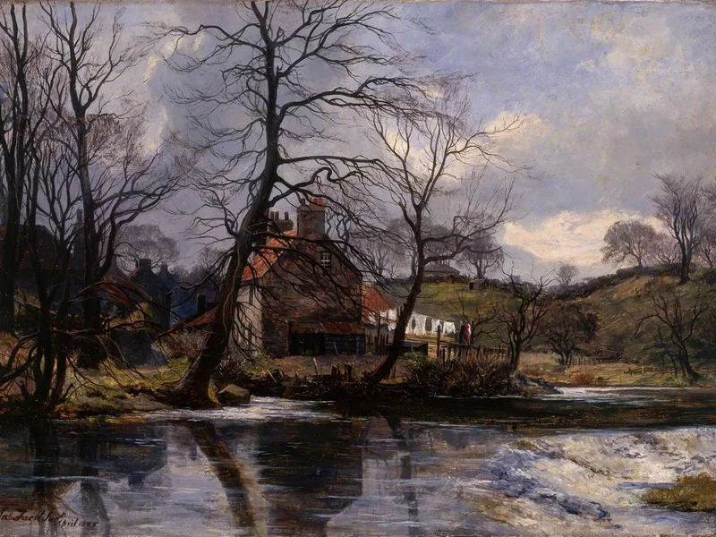 1856-James Faed (jr.) - A Cramond, all'inizio della primavera